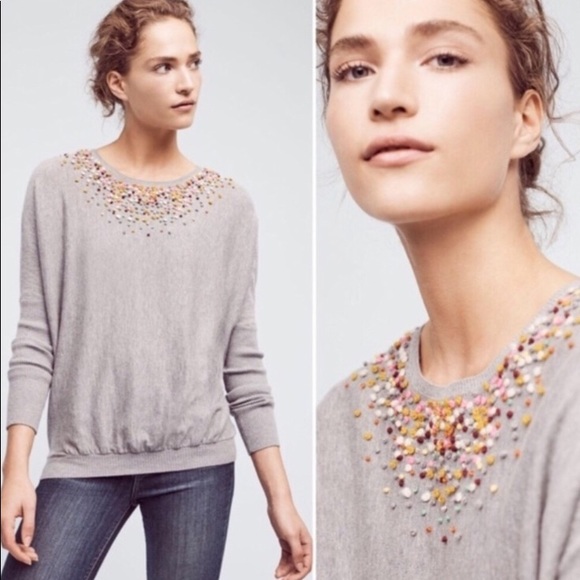 Anthropologie Sweaters - Anthropologie Angel of the North sweater dots - S